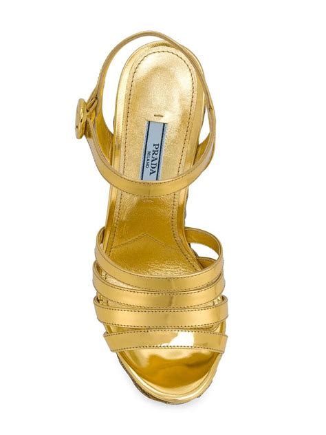 sandali zeppa prada|prada sandals for sale.